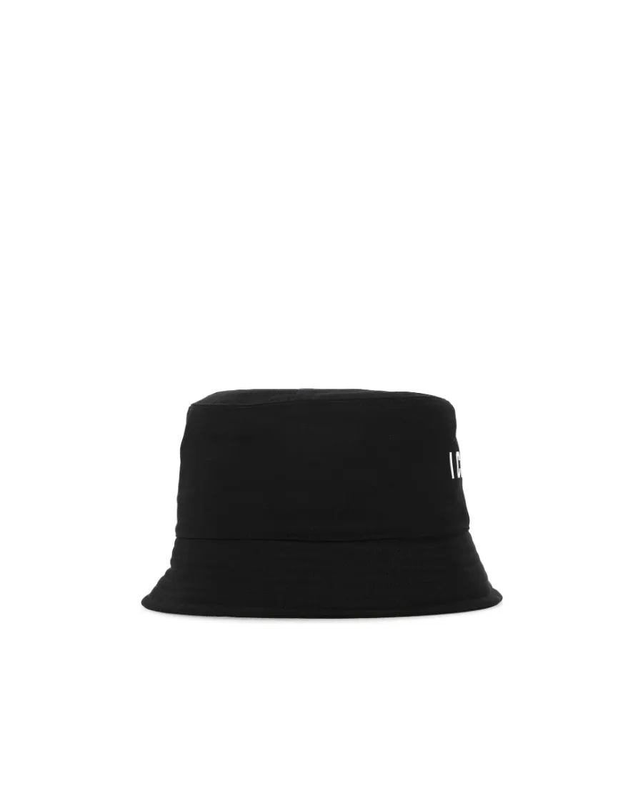 Logo Printed Wide Brim Bucket Hat