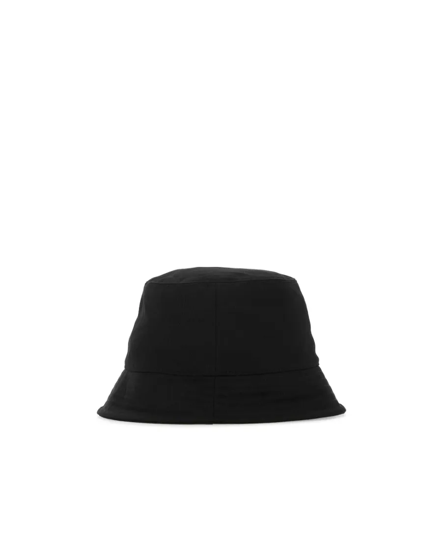 Logo Printed Wide Brim Bucket Hat