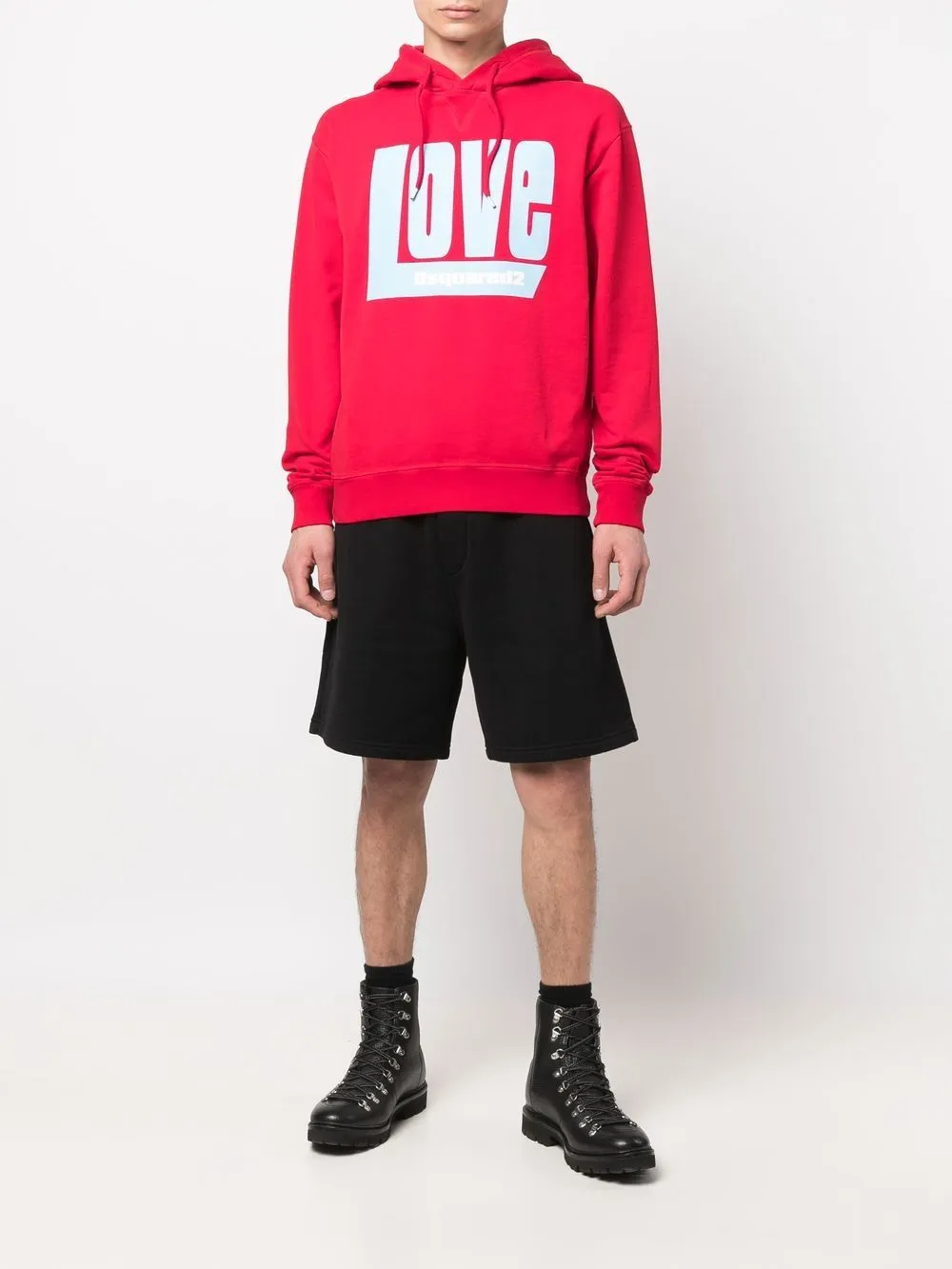 Logo-Print Hoodie Love