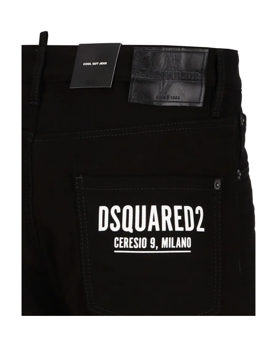 Rear Logo-Print Skinny Jeans