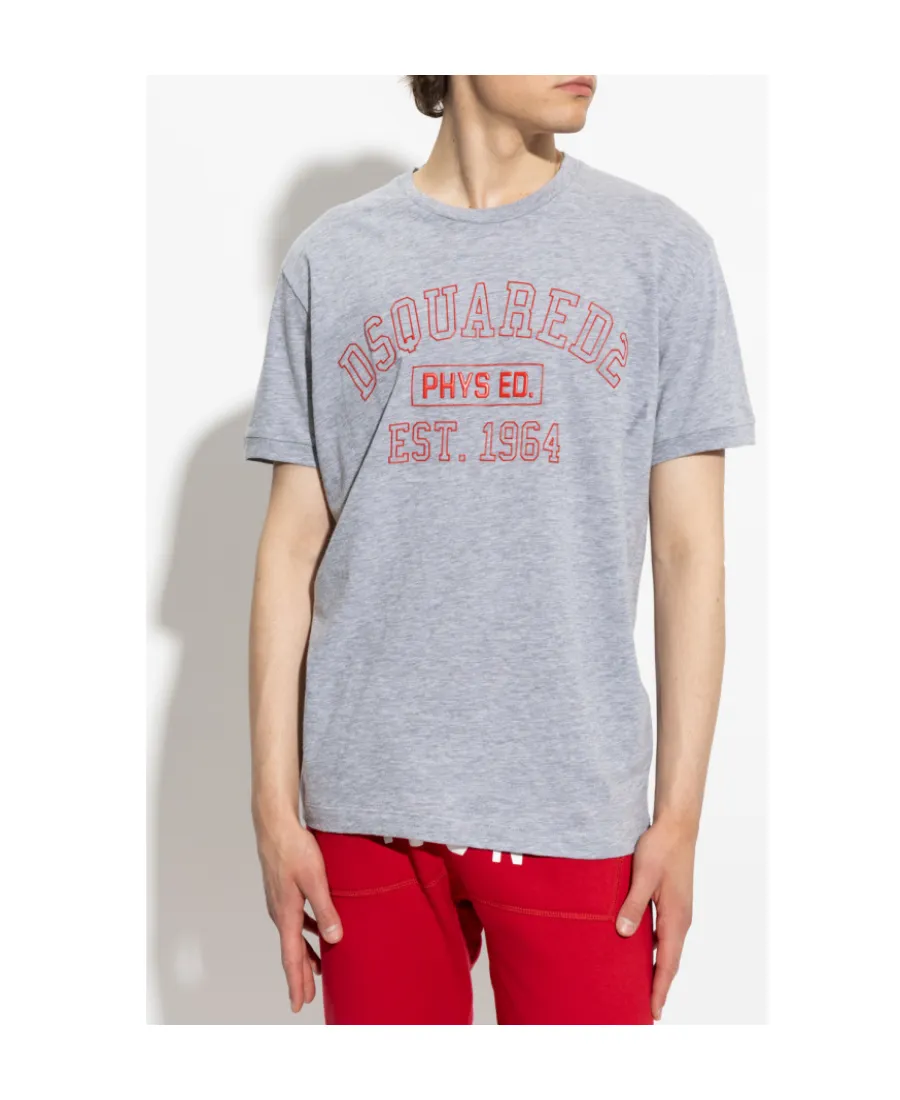 Logo Print Crew Neck T-Shirt