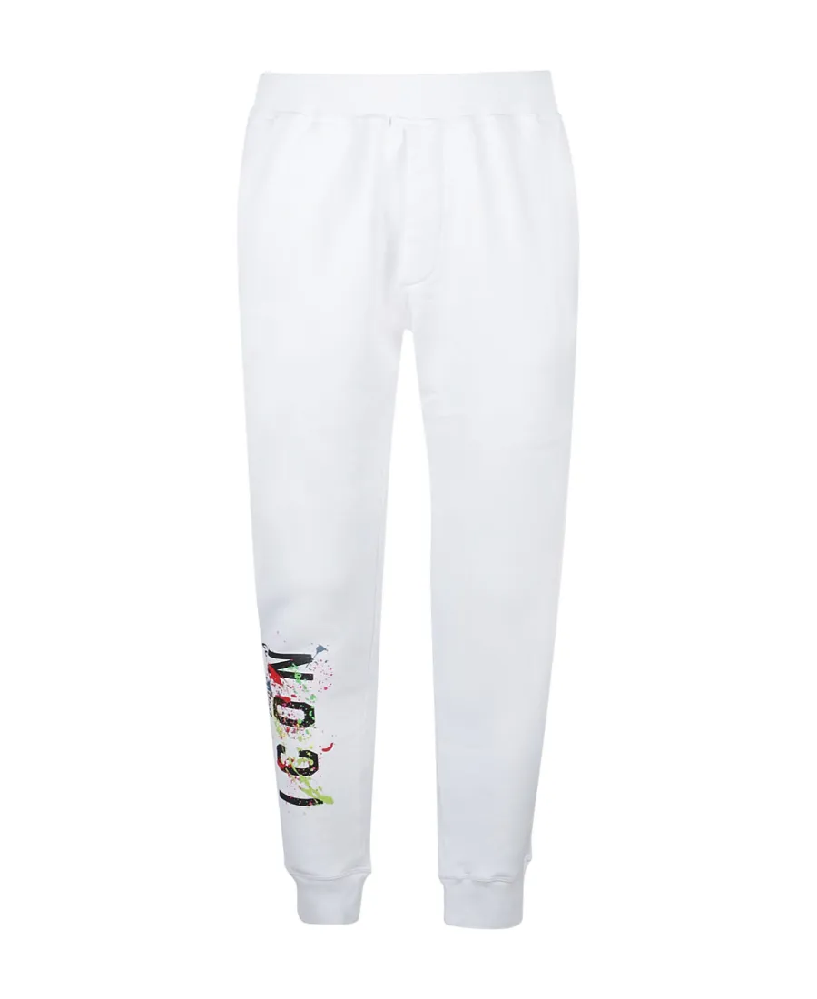 Icon-Print Detail Trousers