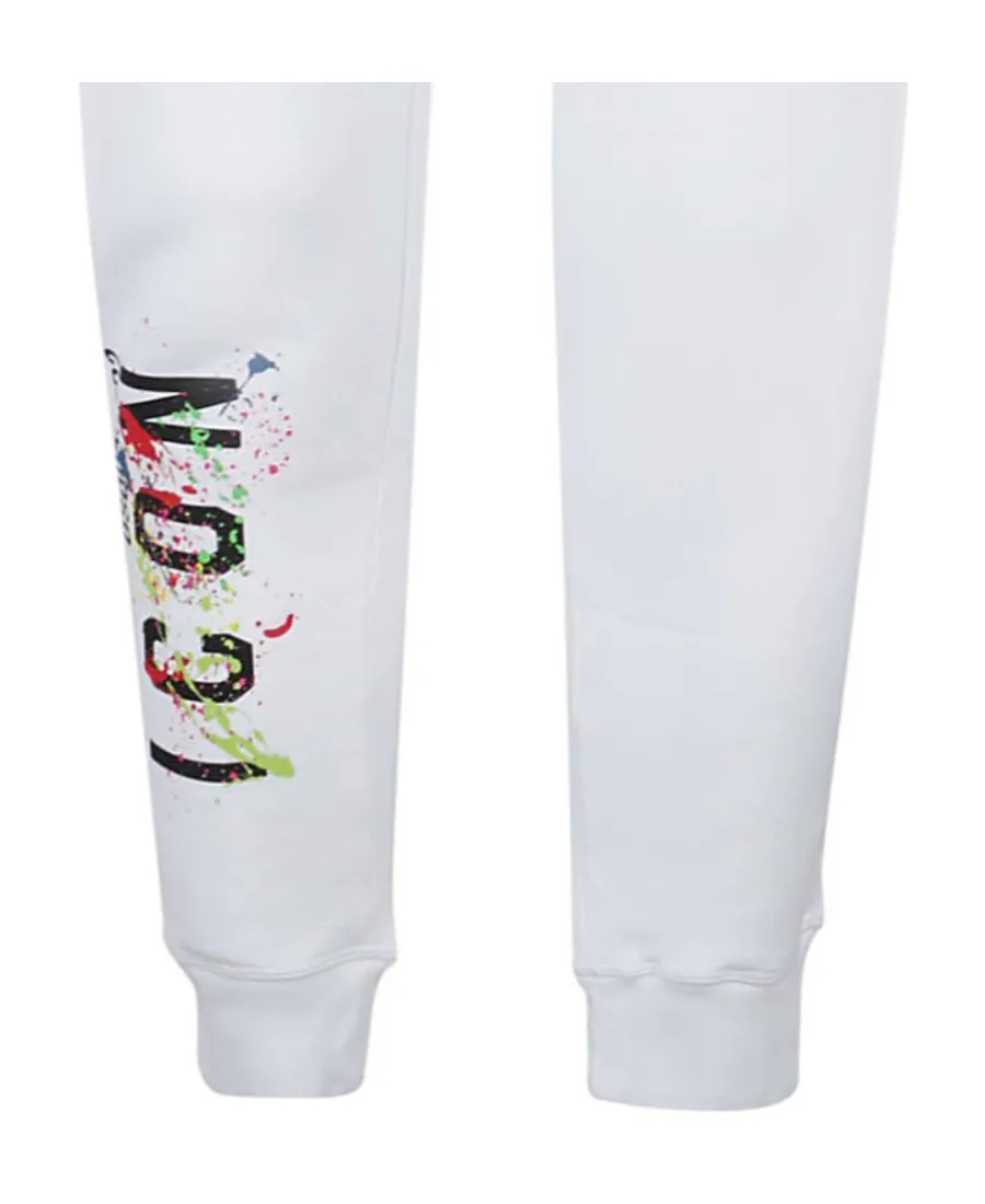 Icon-Print Detail Trousers