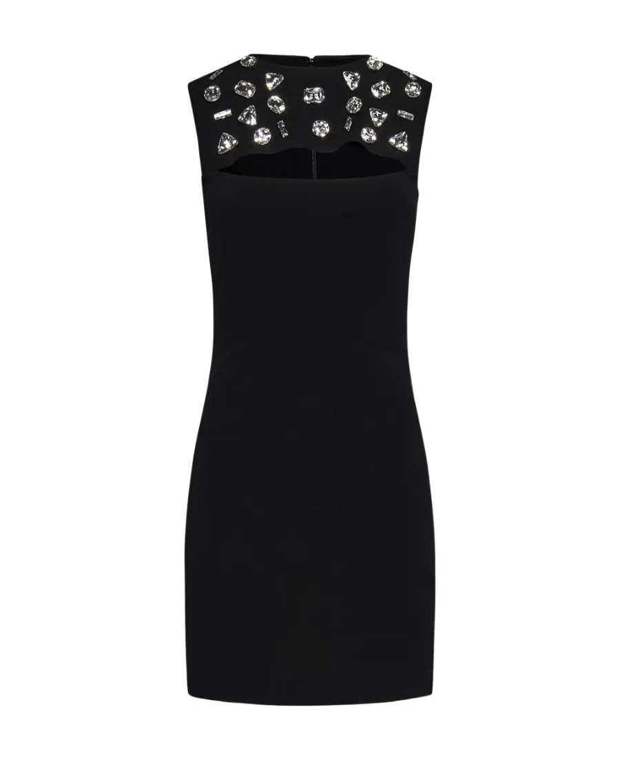 Embellished Cut-Out Dress