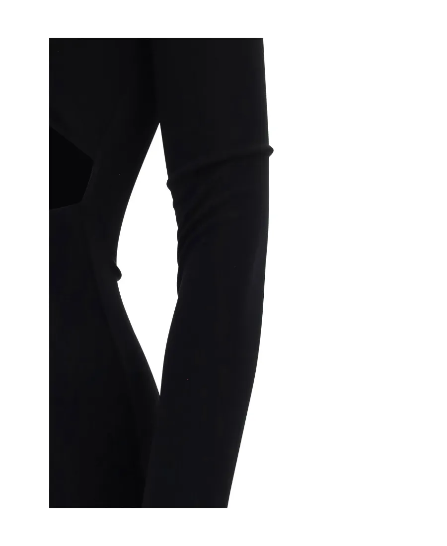 Cut-Out Round Neck Dress
