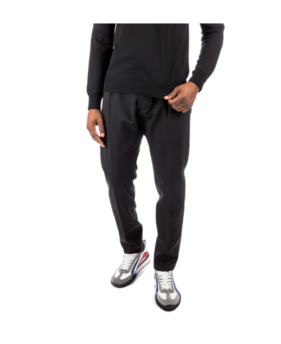 Logo Patch Slim-Cut Cropped Pants