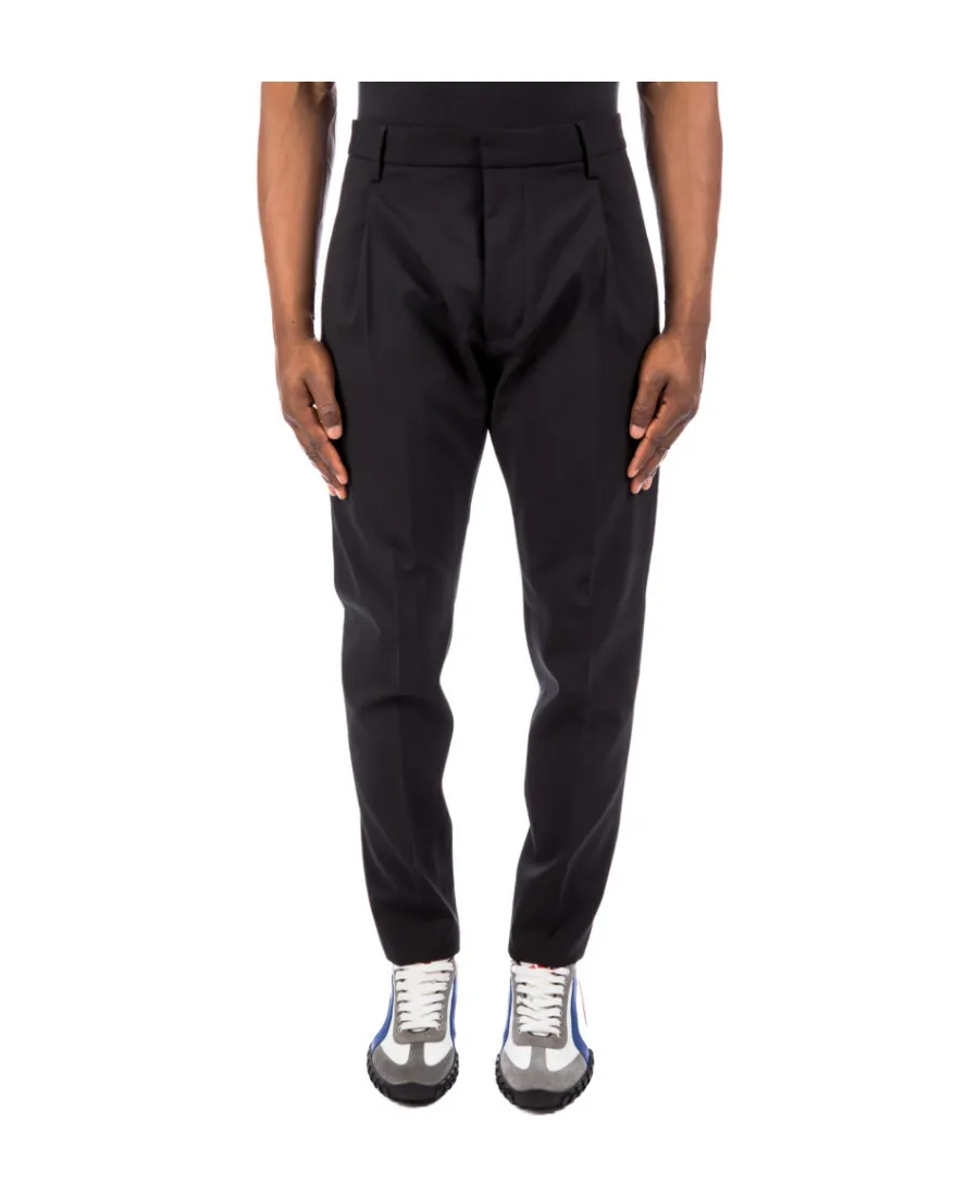 Logo Patch Slim-Cut Cropped Pants