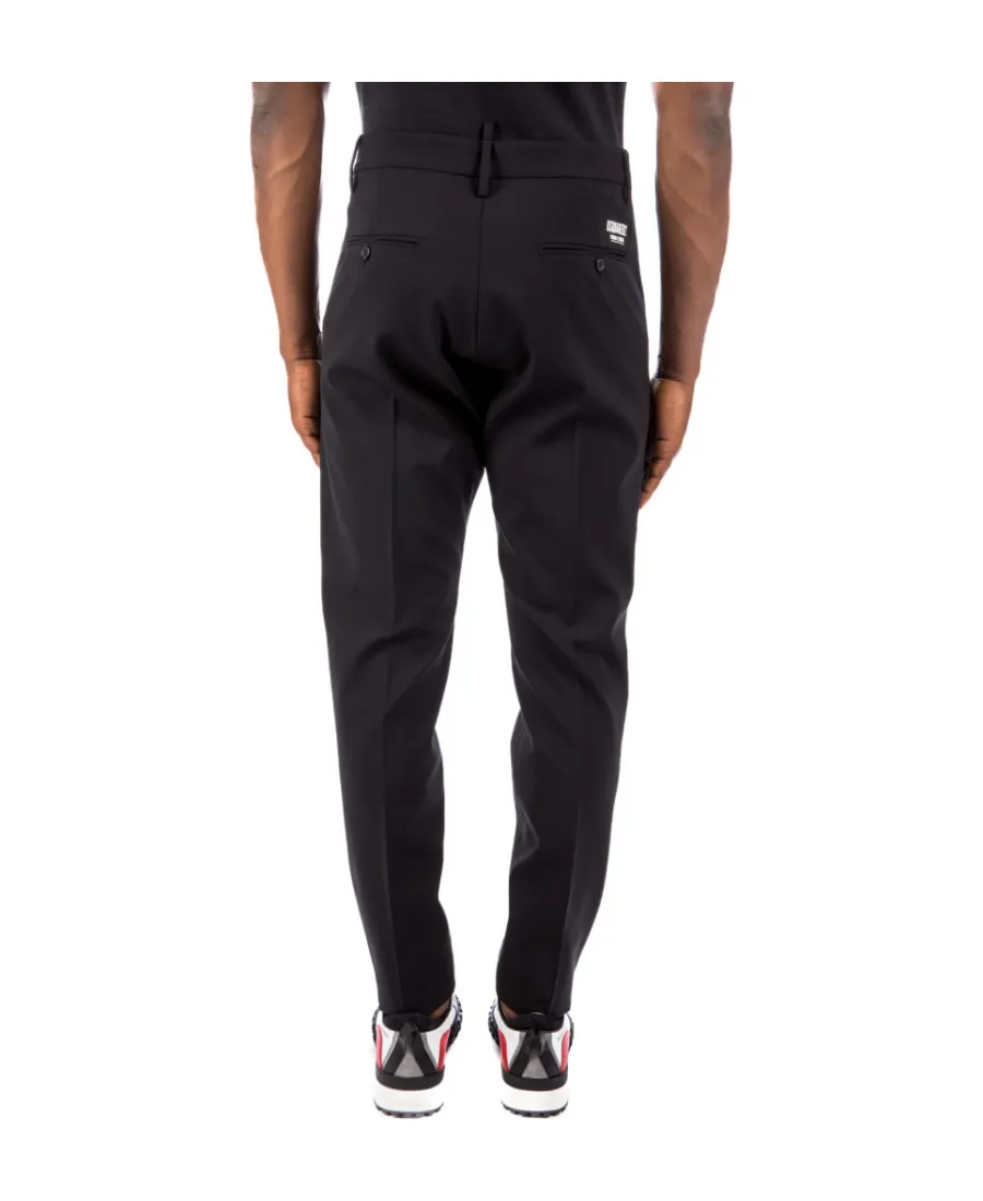 Logo Patch Slim-Cut Cropped Pants