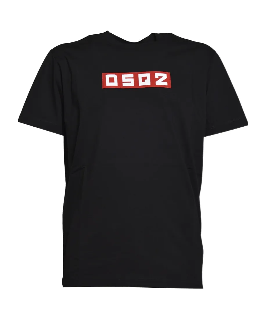 D2 Logo Patch Crewneck T-Shirt