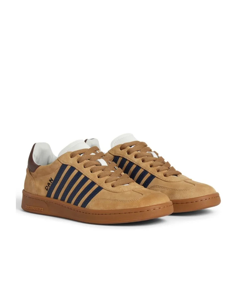 Stripe Pattern Low-Top Sneakers