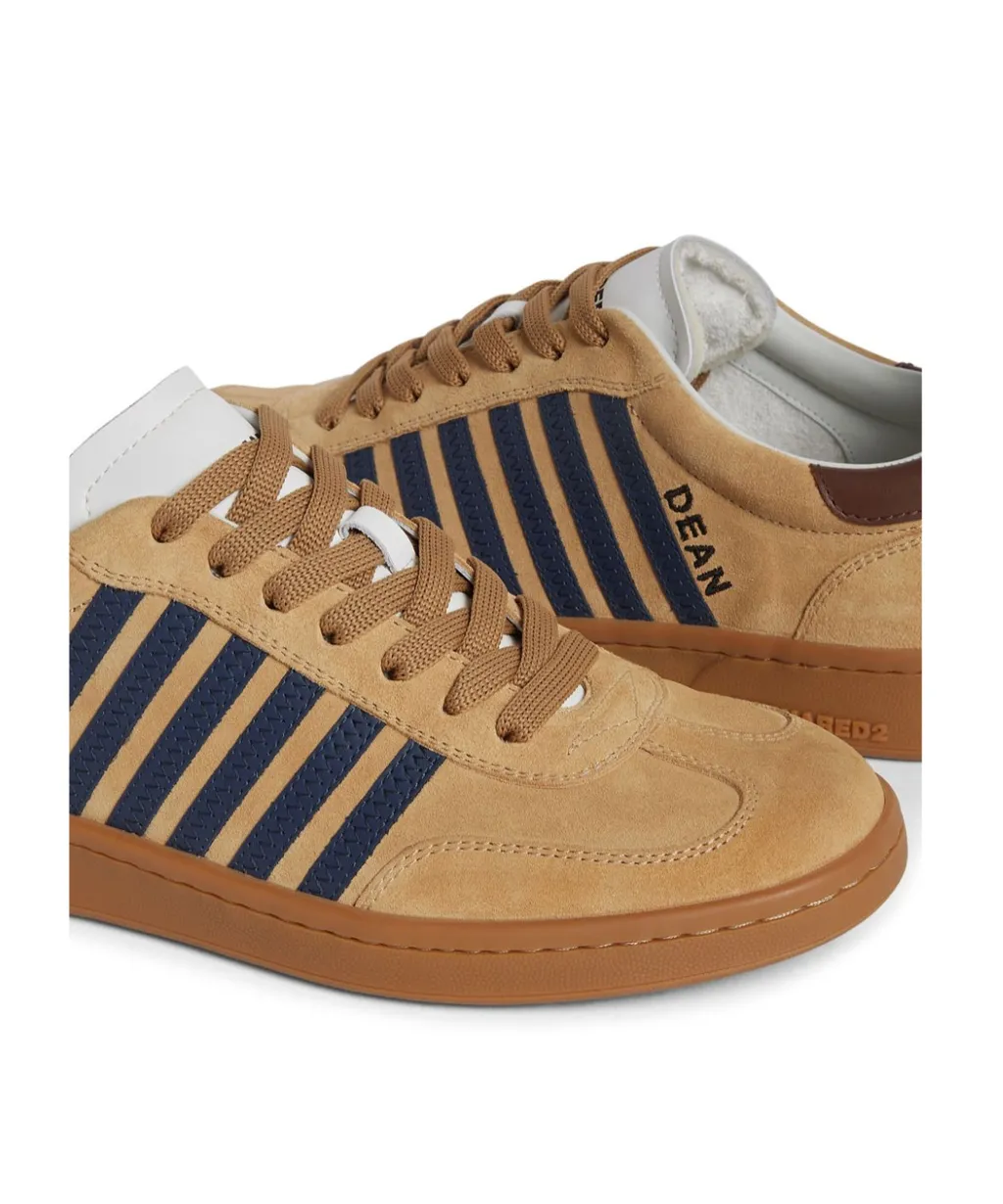 Stripe Pattern Low-Top Sneakers