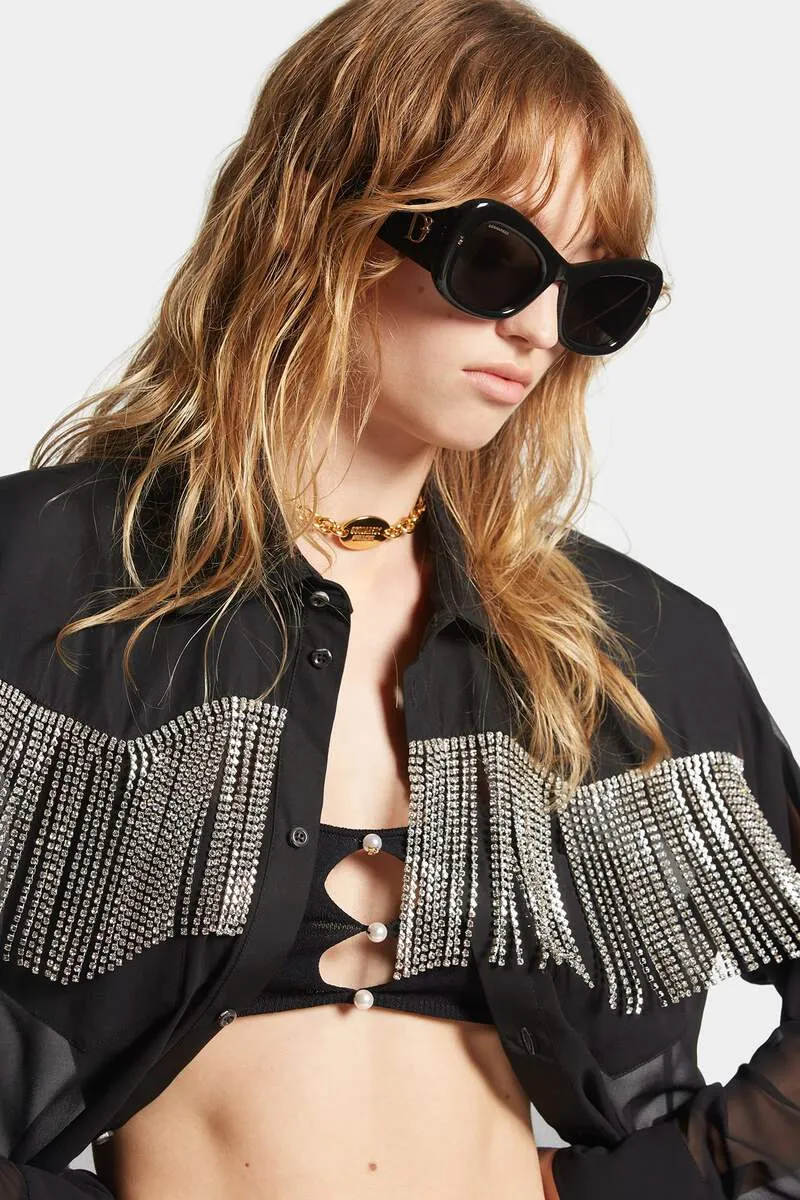 Fringed Long-Sleeved Shirt
