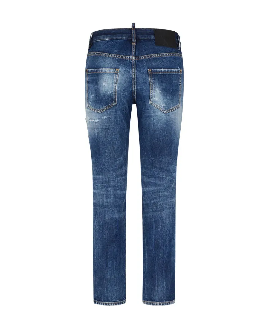 Distressed Cropped Jeans