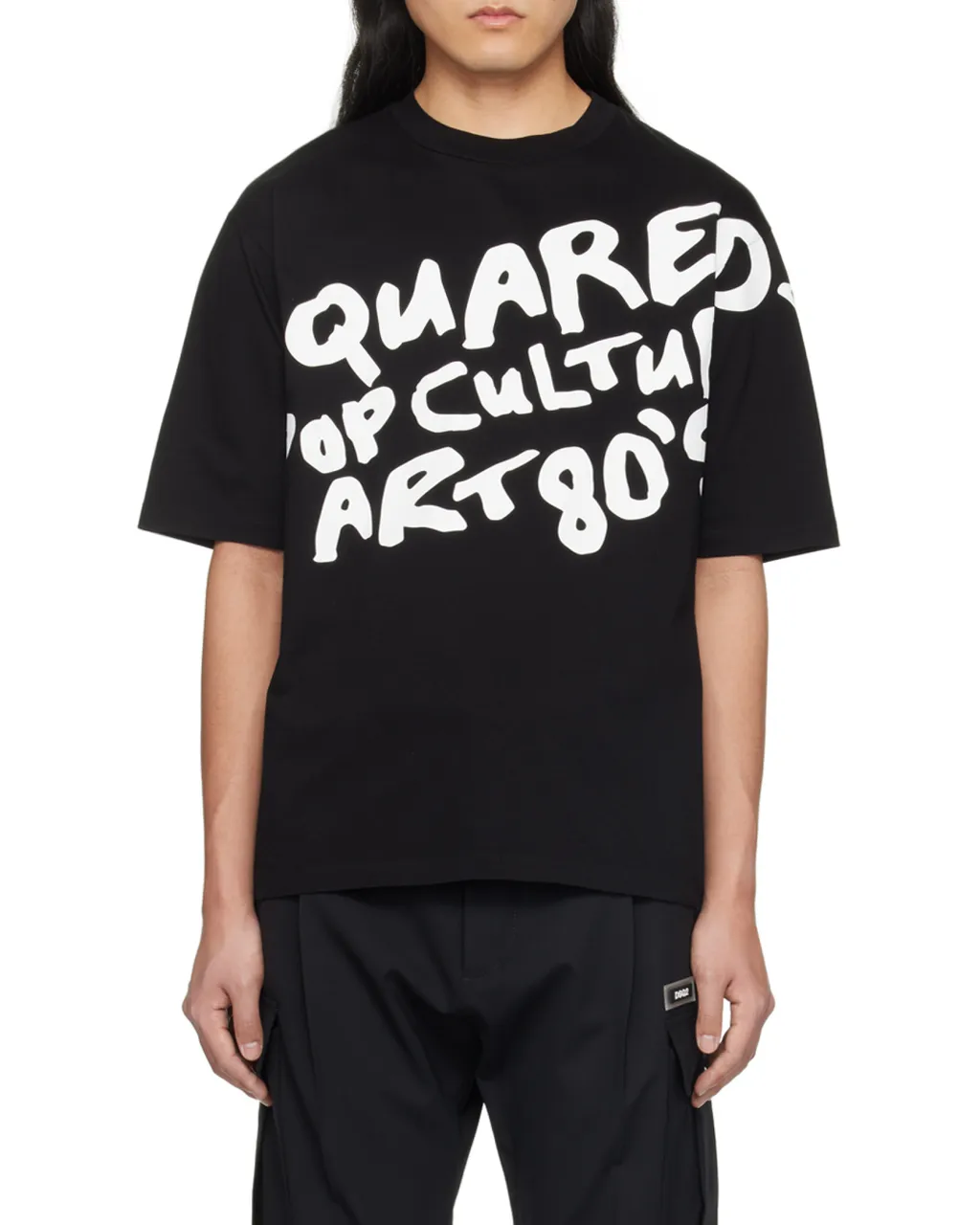 Slogan-Printed Crewneck T-Shirt