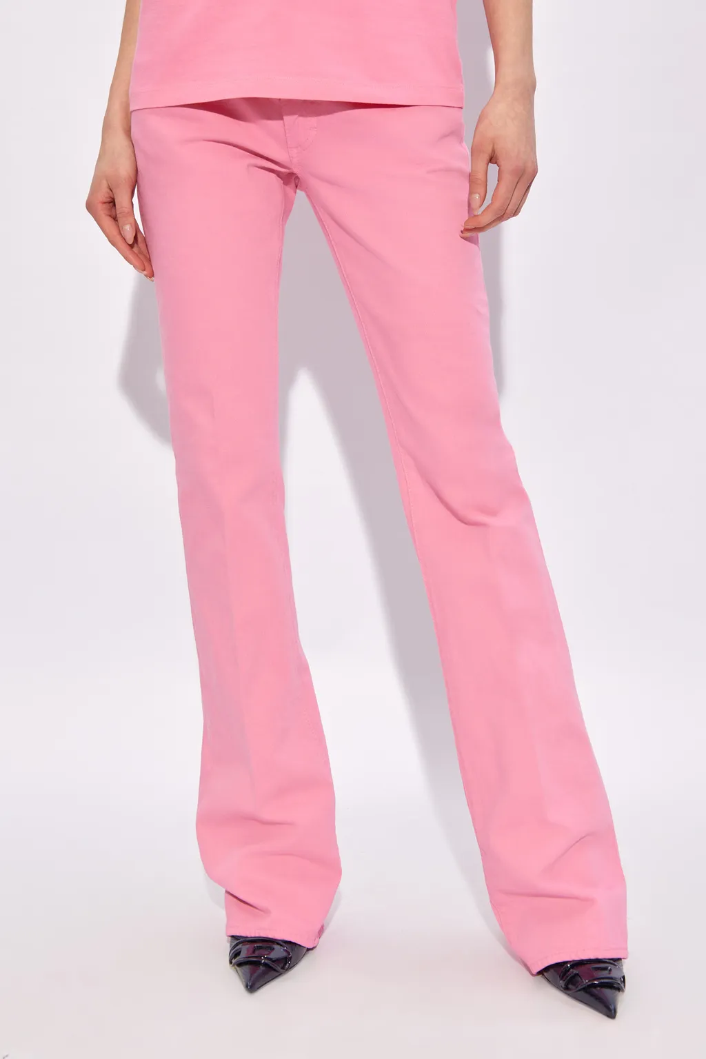 Medium Waist Flared Jeans