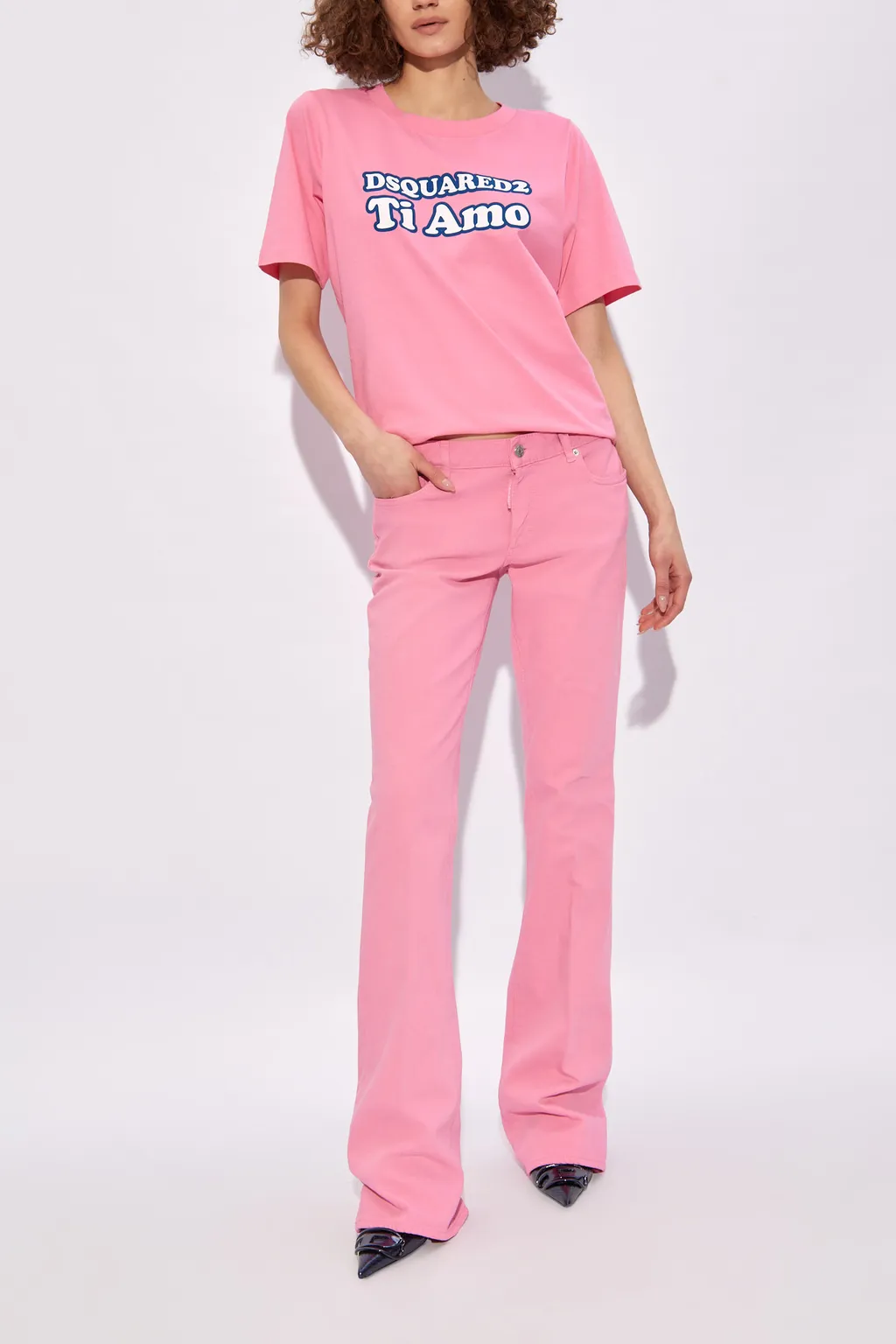 Medium Waist Flared Jeans