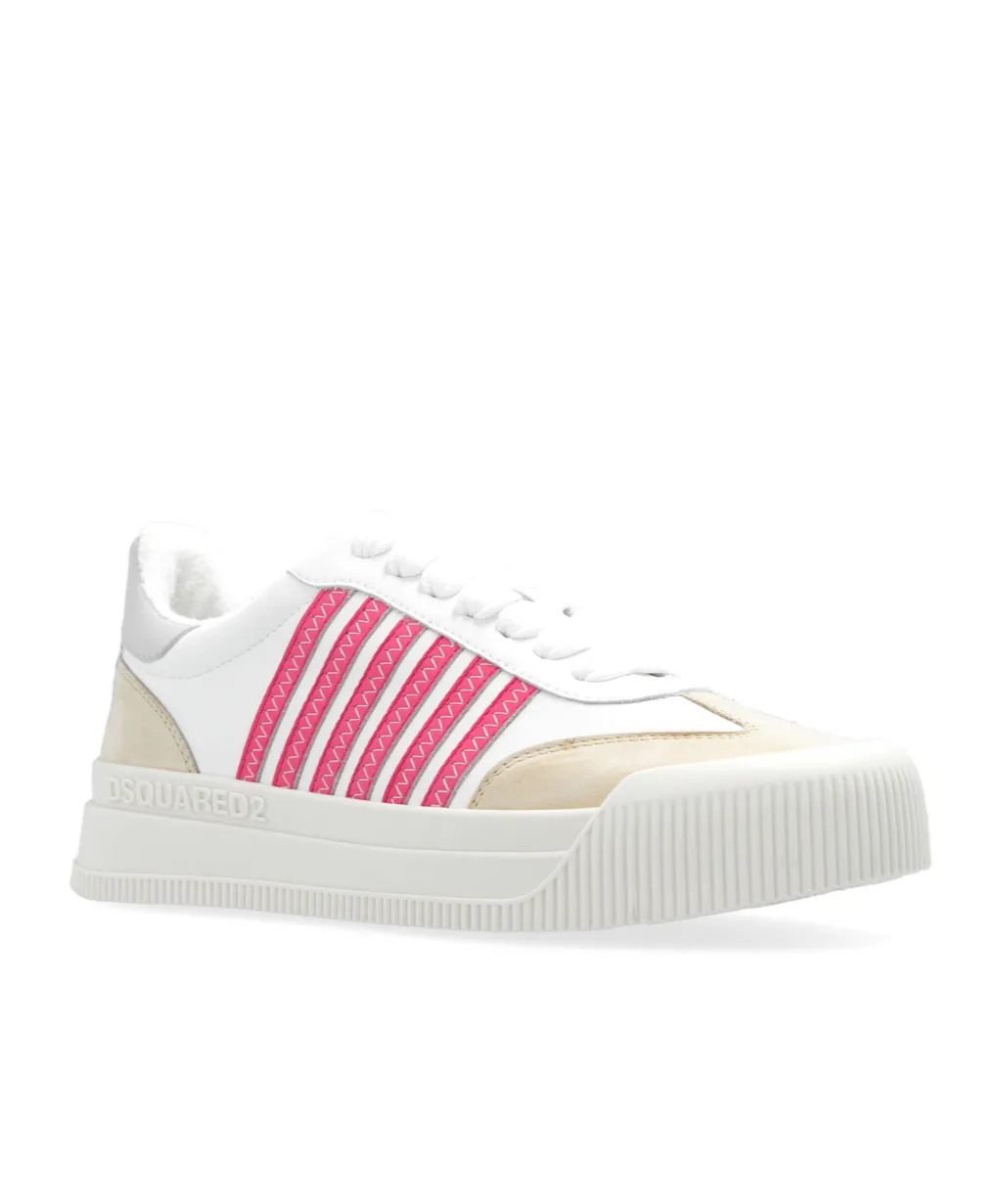 Striped Round Toe Sneakers