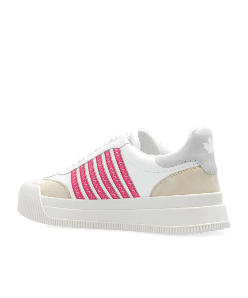 Striped Round Toe Sneakers