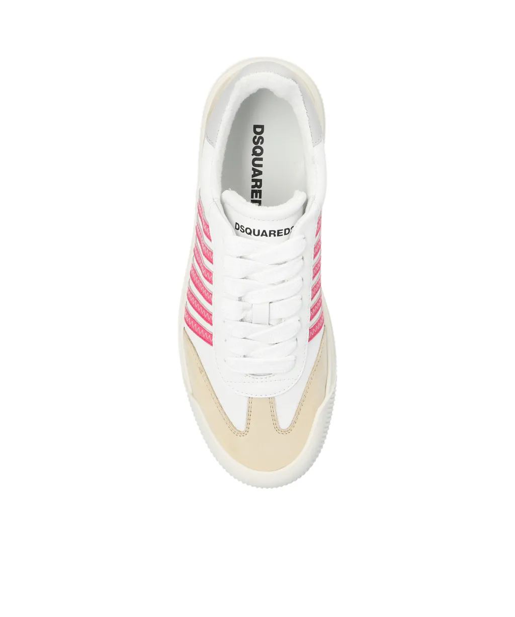 Striped Round Toe Sneakers
