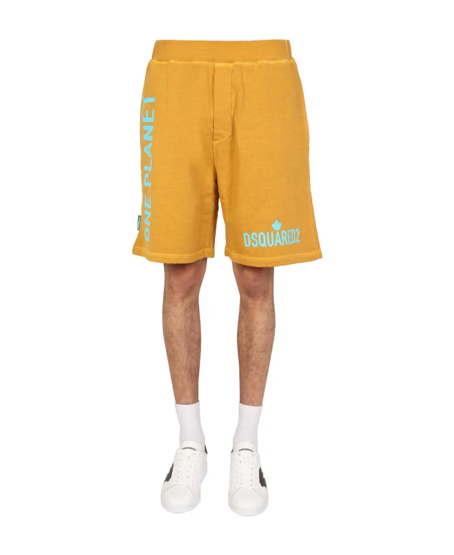 Logo Printed Bermuda Shorts