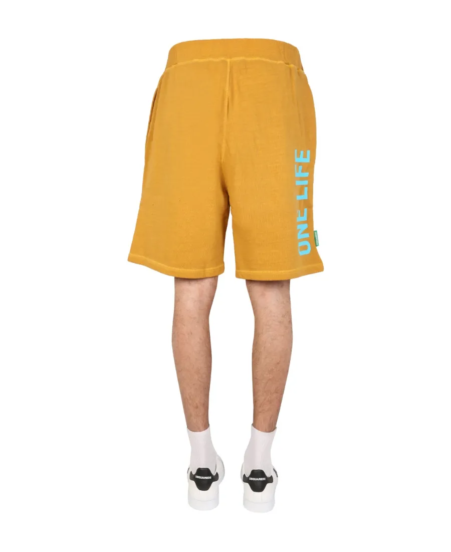 Logo Printed Bermuda Shorts