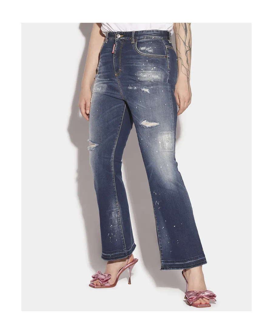 Distressed Flared Jeans