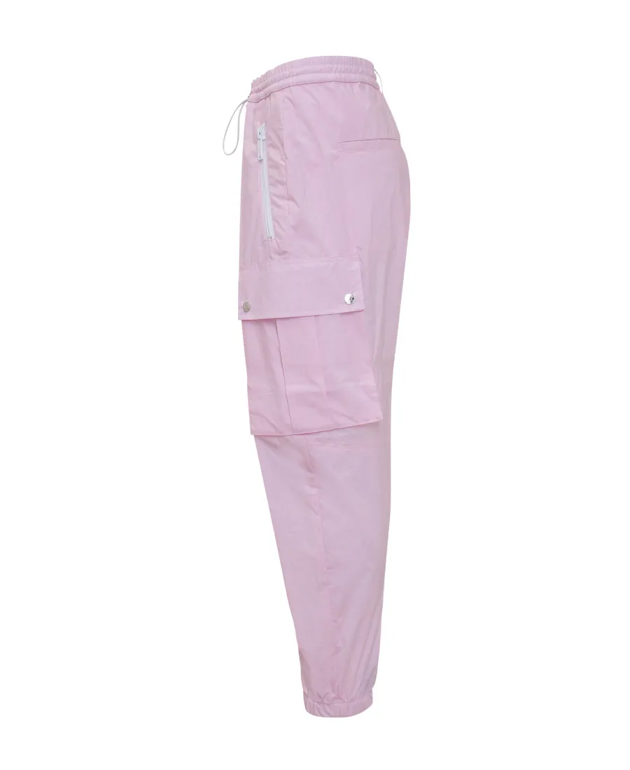 Logo Print Tapered Cargo Pants