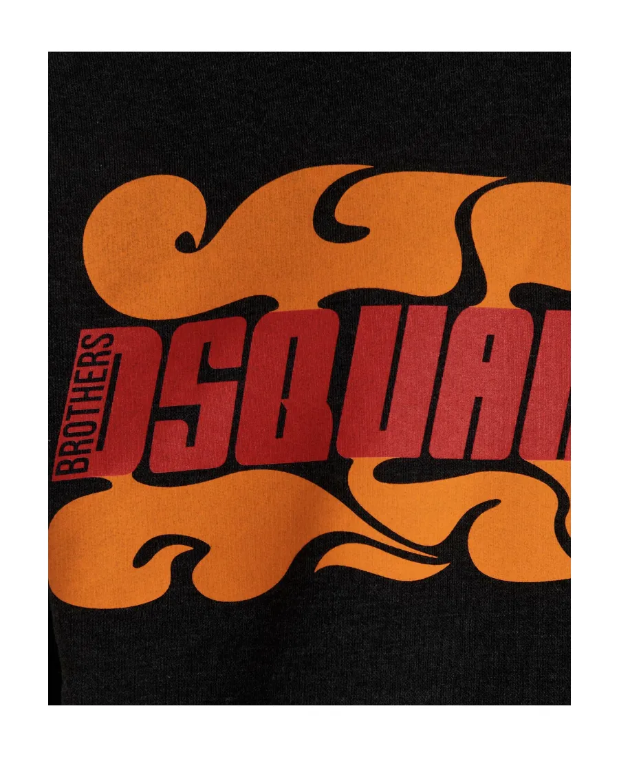 Logo Printed Drawstring Hoodie