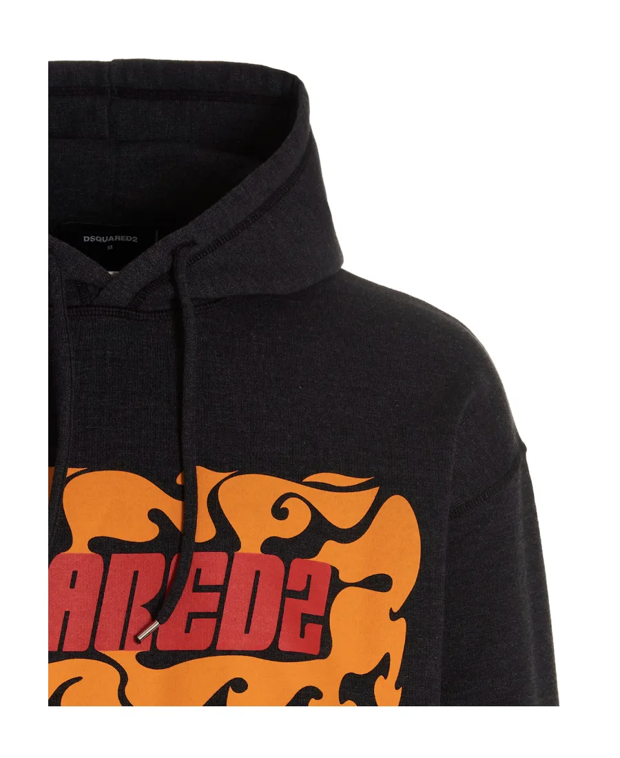 Logo Printed Drawstring Hoodie