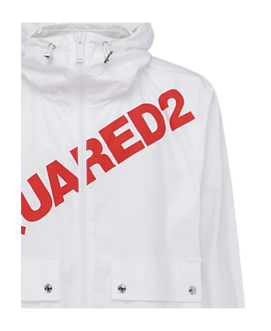 Logo Printed Zipped Jacket