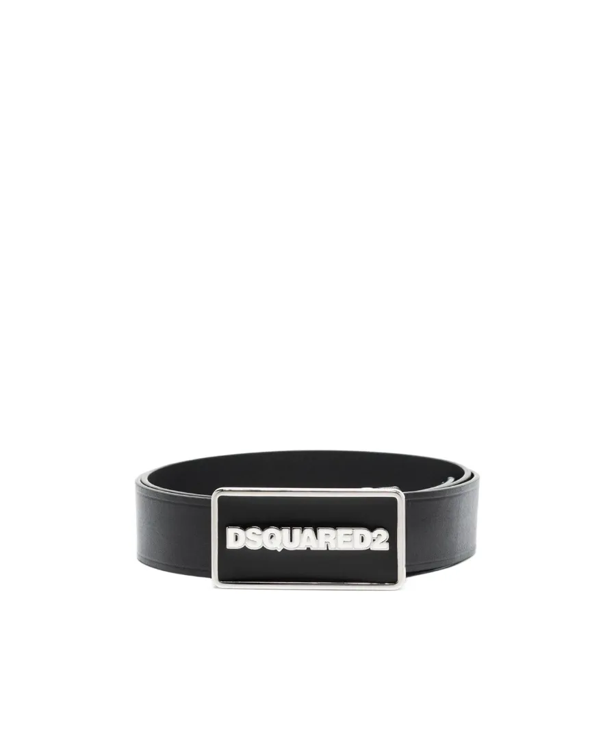Logo Plaque Buckle Belt