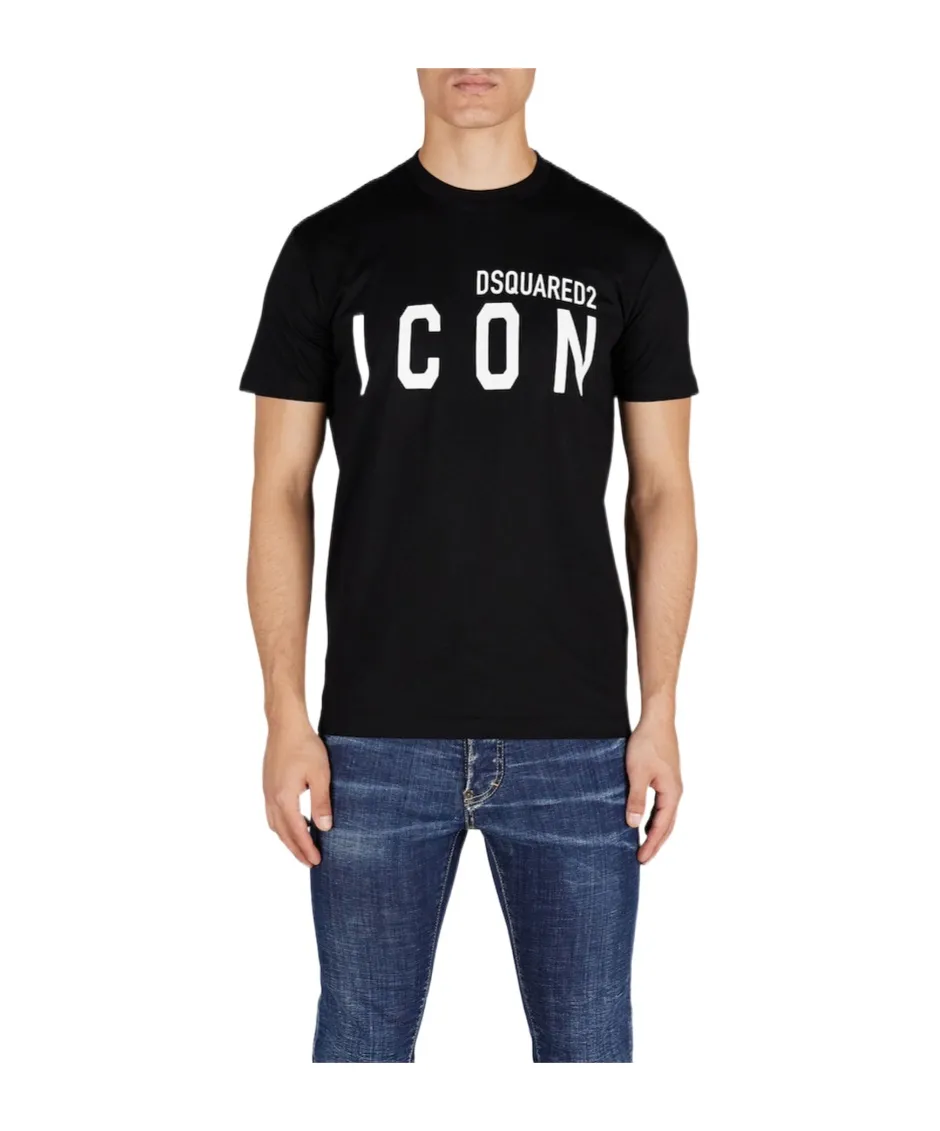 Icon Logo Printed Crewneck T-Shirt
