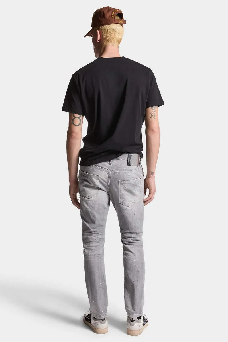 Distressed Straight-Leg Jeans