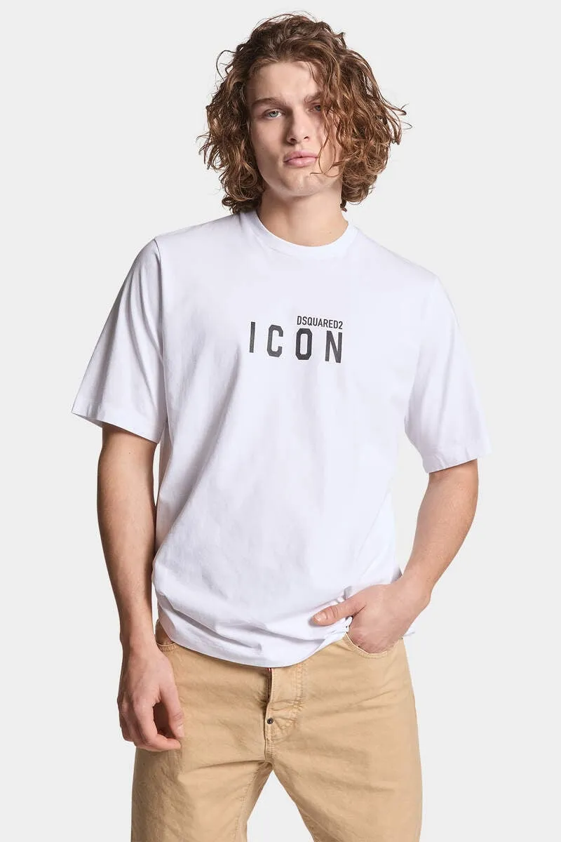 Icon Logo Printed Crewneck T-Shirt