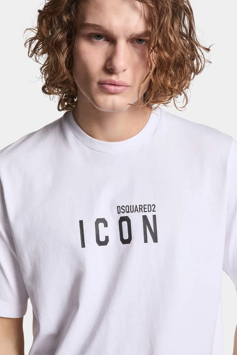Icon Logo Printed Crewneck T-Shirt