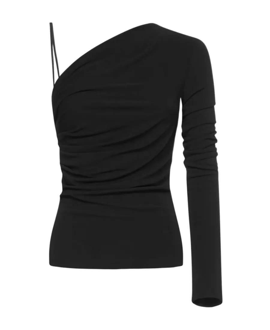 One-Shoulder Long-Sleeve Top