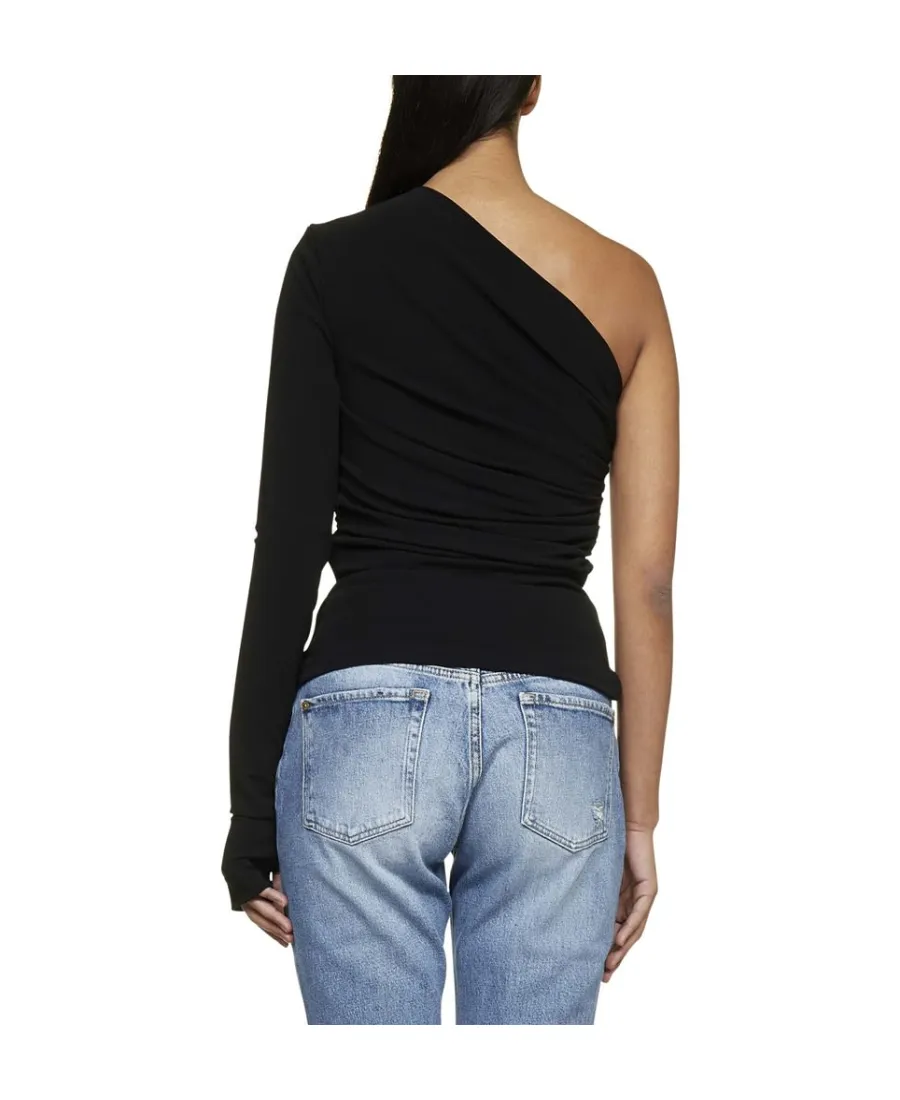 One-Shoulder Long-Sleeve Top