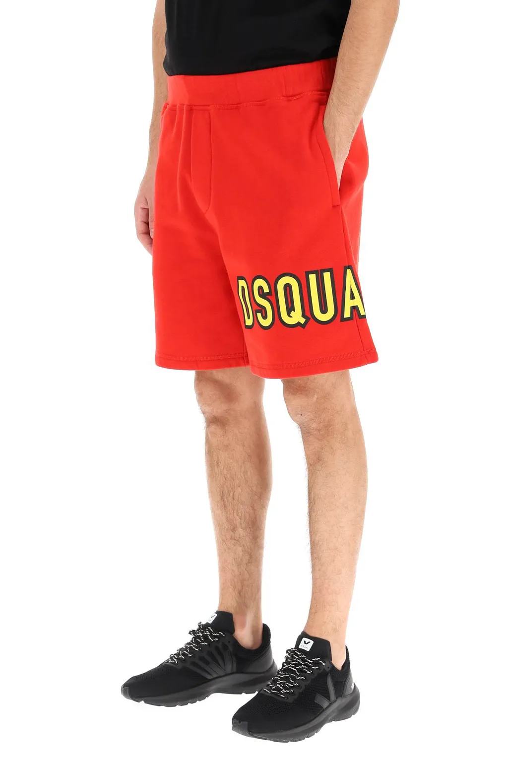 Logo Print Cotton Shorts