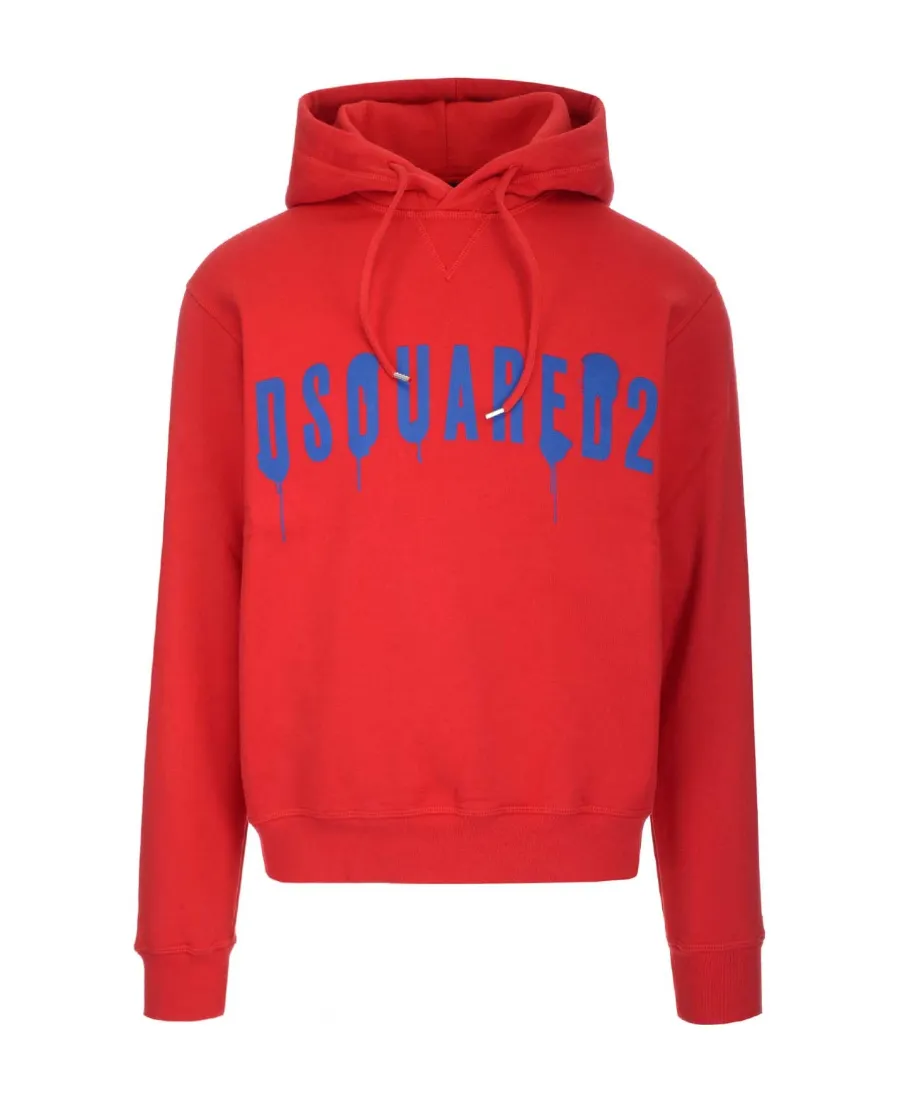 Logo Print Cotton Hoodie