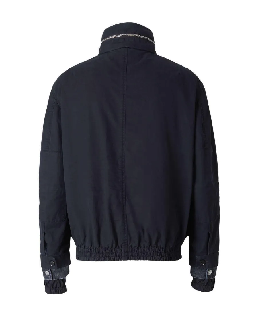 Logo Printed Quilted Jacket