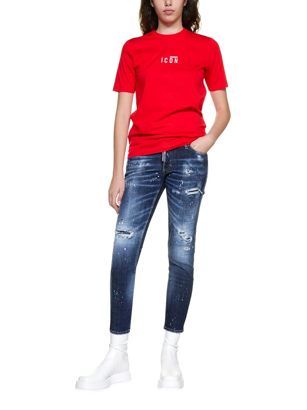 Jennifer Distressed Cropped Jeans