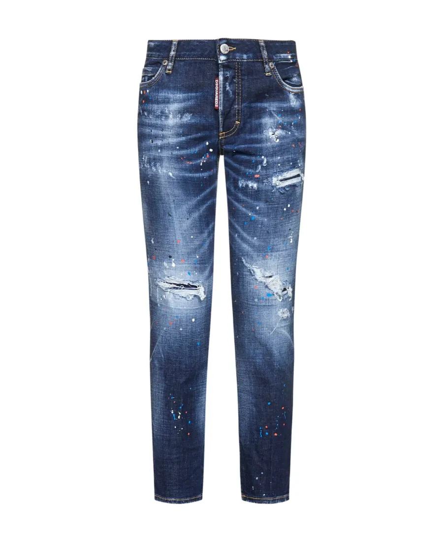 Jennifer Distressed Cropped Jeans