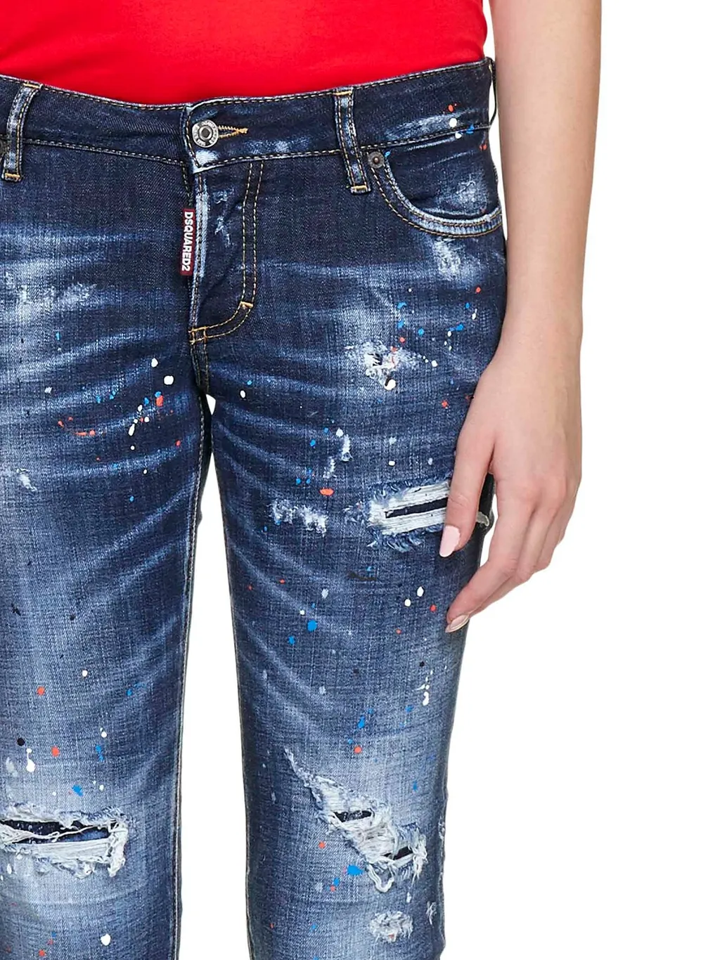 Jennifer Distressed Cropped Jeans