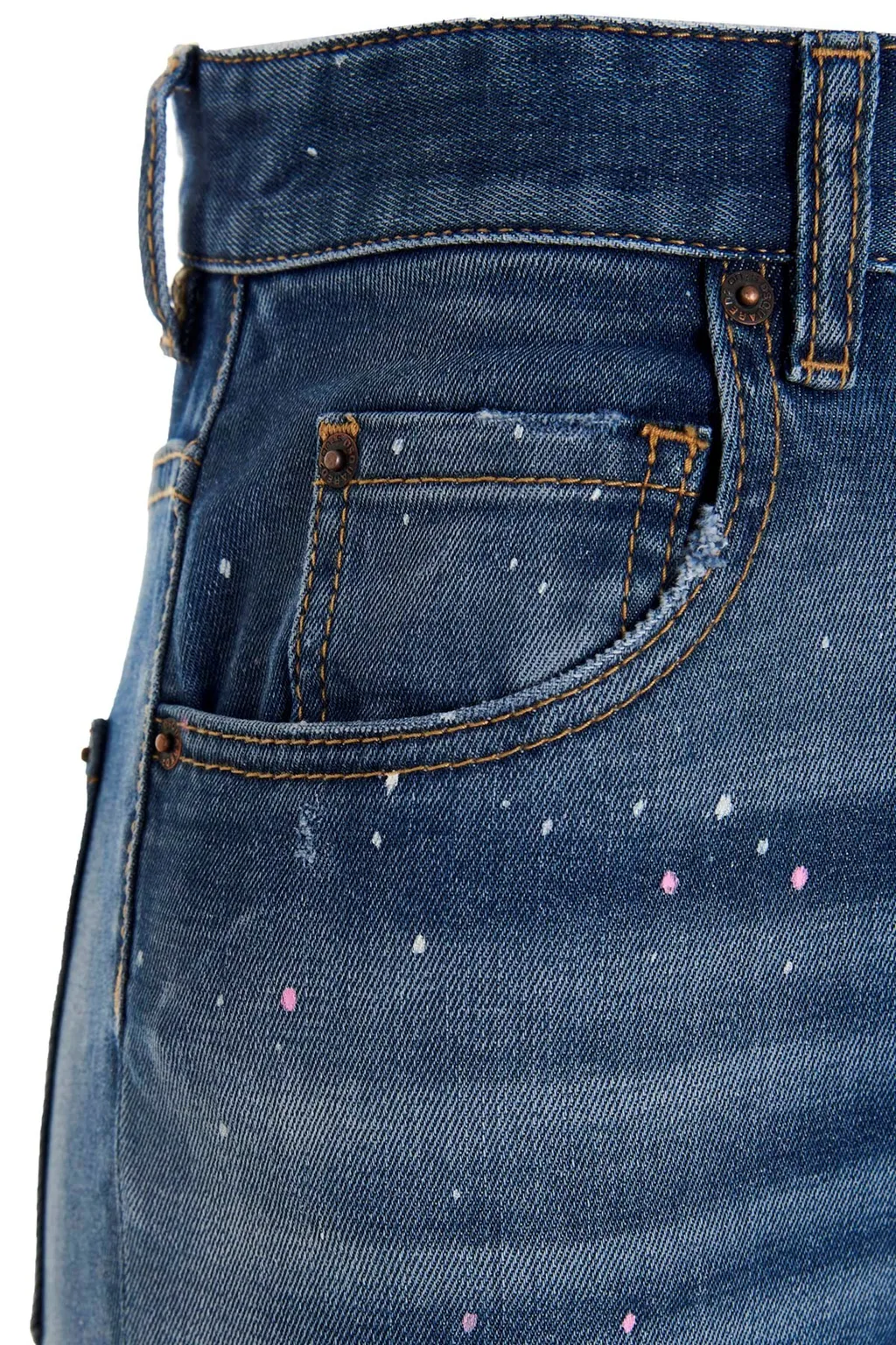 Logo Plaque High-Rise Cropped Jeans