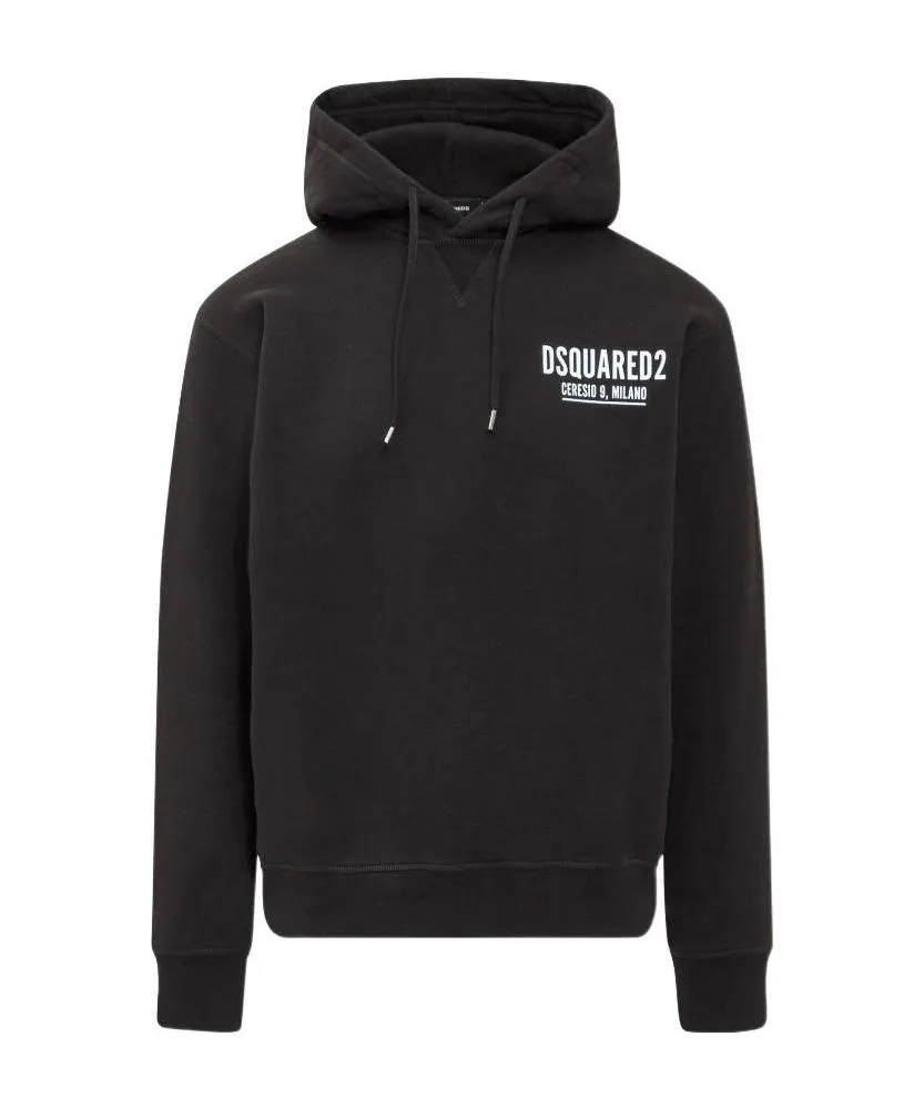 Logo Printed Hooded Sweater