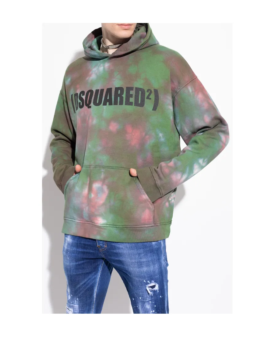 Tie-Dye Printed Hoodie