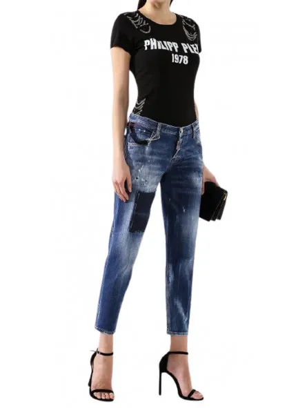 Logo Details Jeans