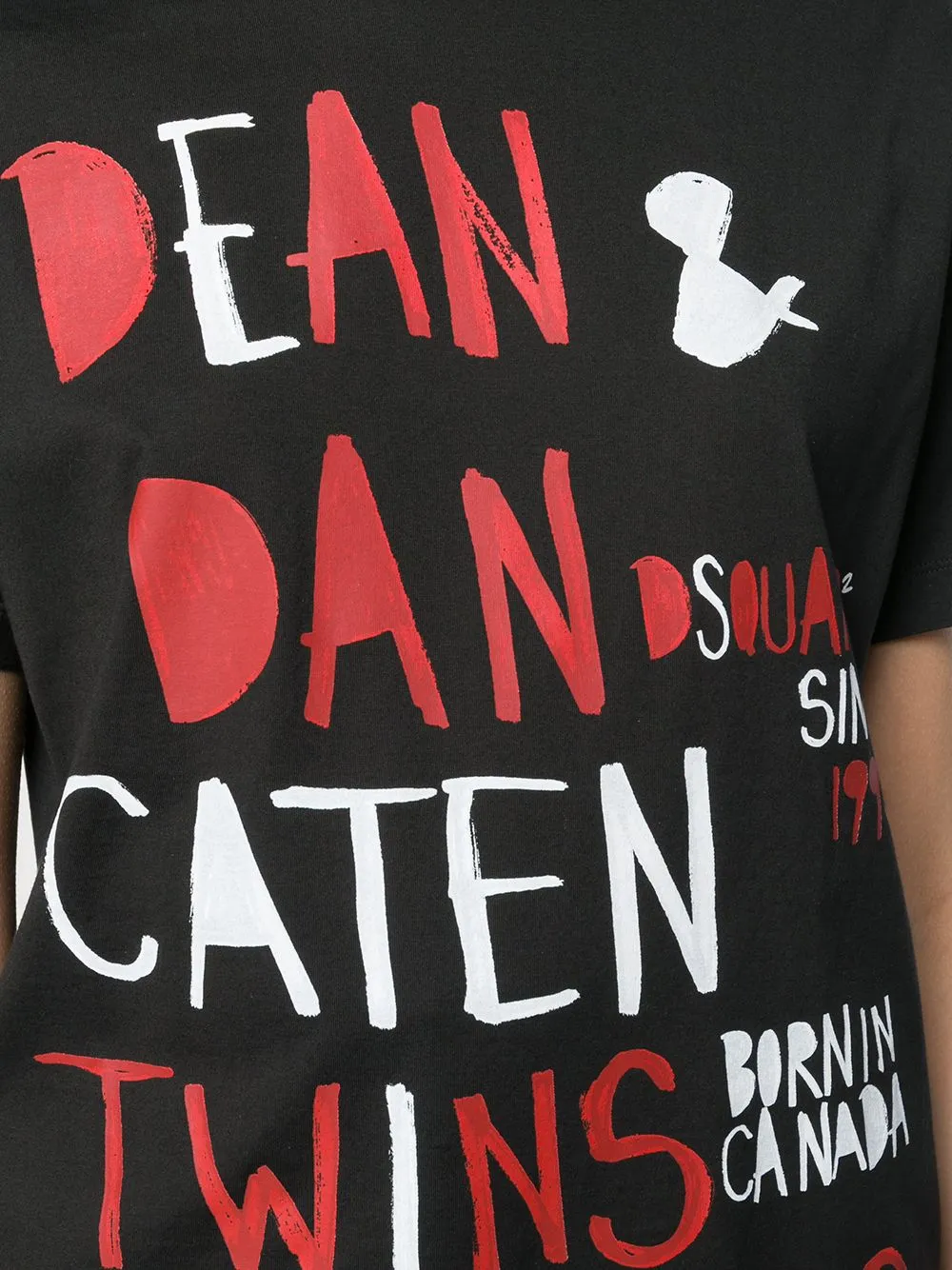 Dean & Dan Caten Twins Brothers Printed T-Shirt