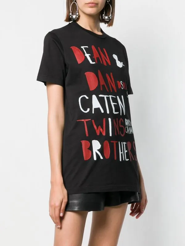 Dean & Dan Caten Twins Brothers Printed T-Shirt