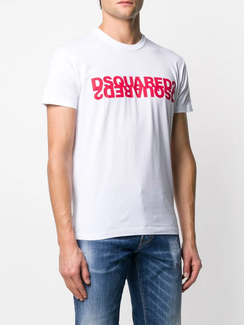 Double Logo Printed T-Shirt